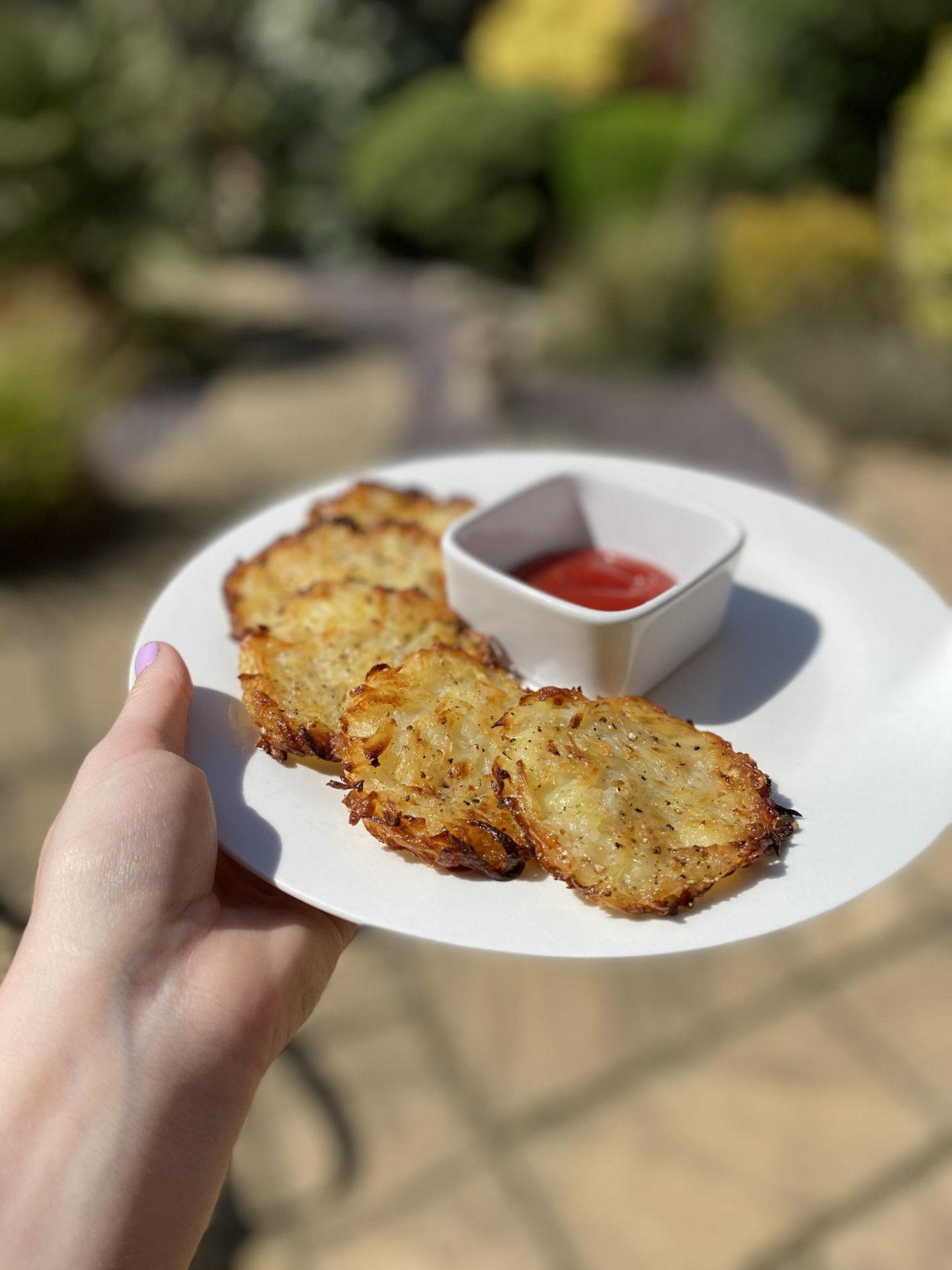 Homemade baked hash browns! (Gluten free & vegan)