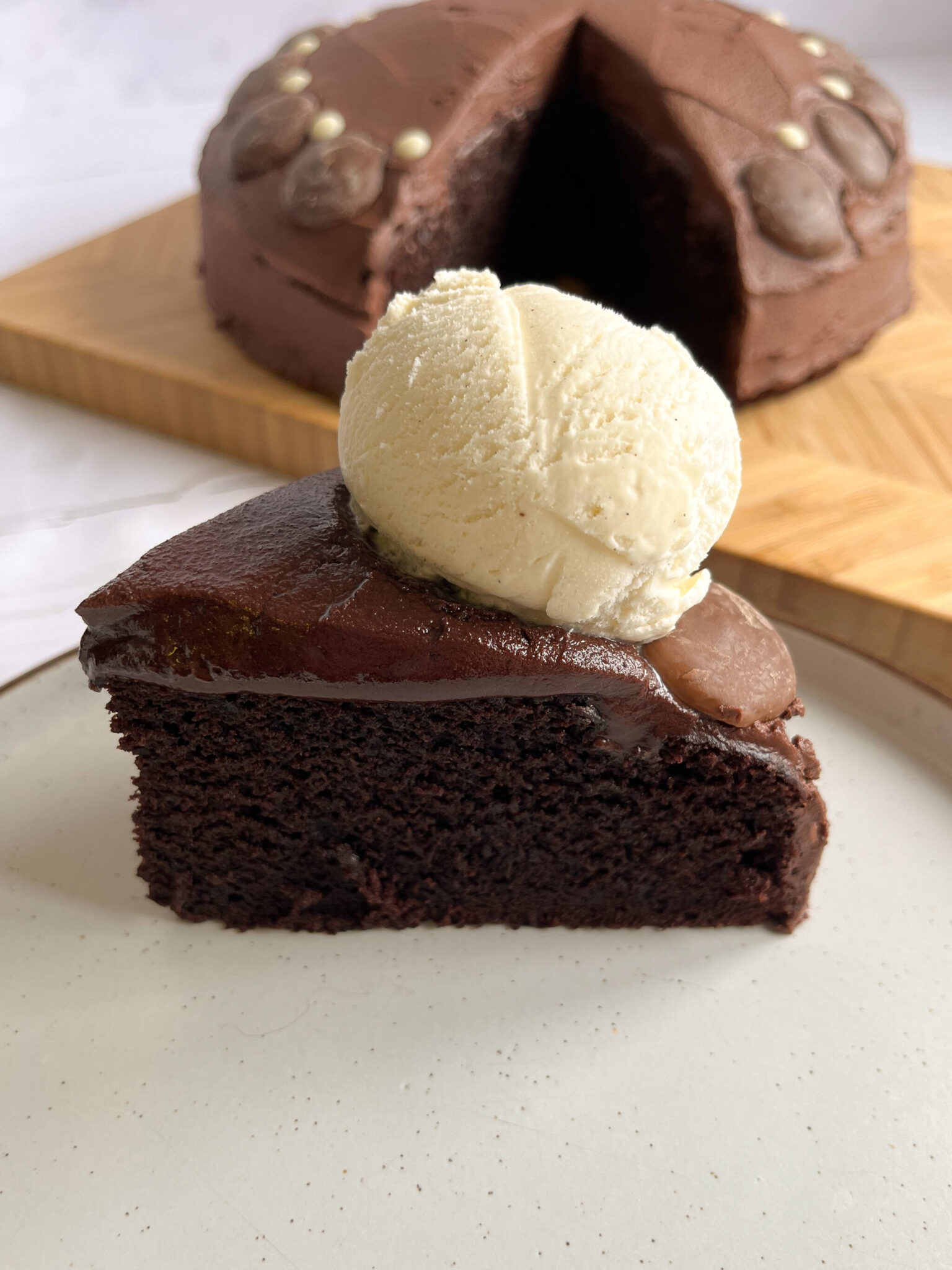 Chocolate fudge cake (vegan & gluten free)