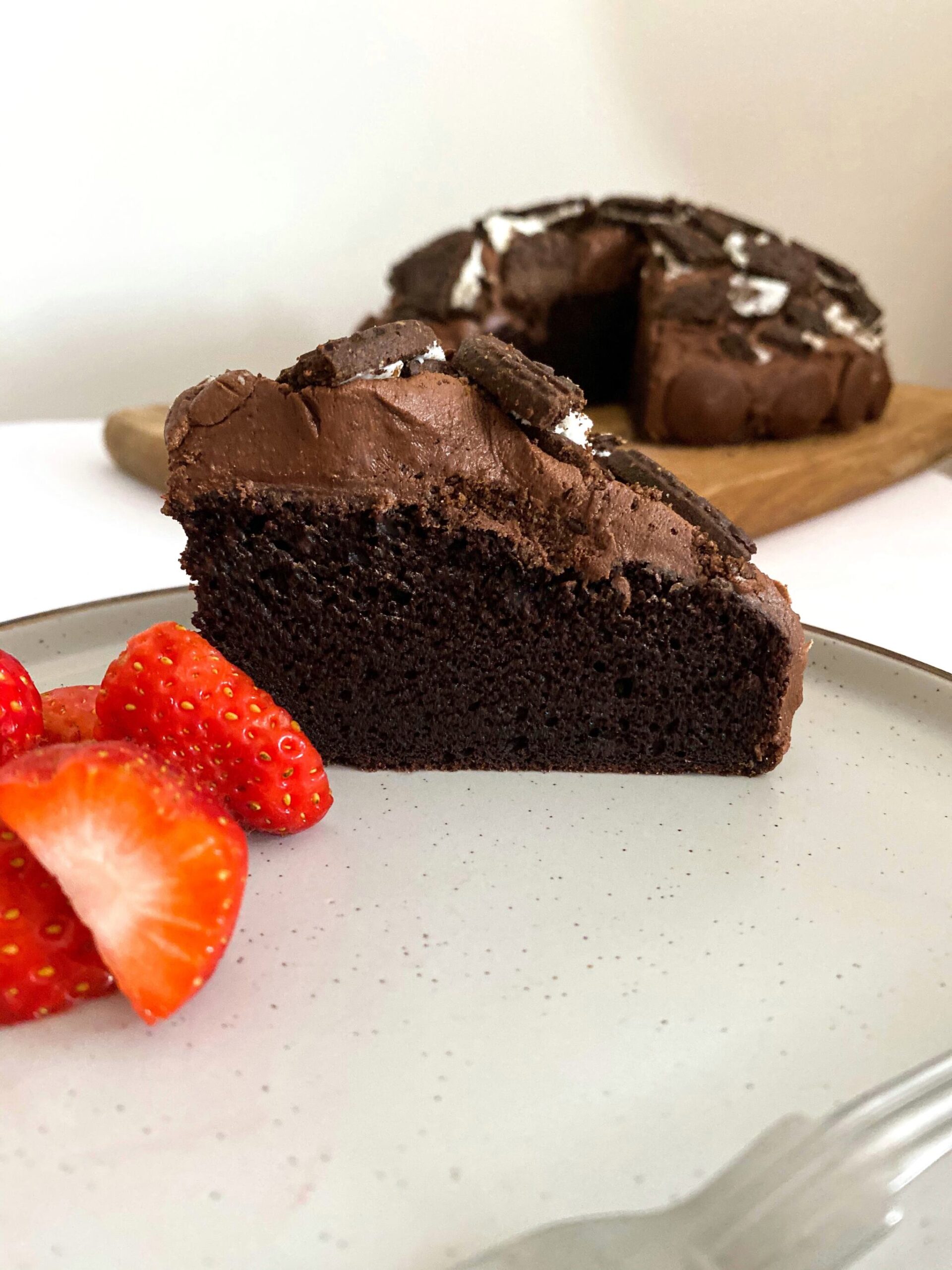 Chocolate fudge cake (vegan &amp; gluten free)